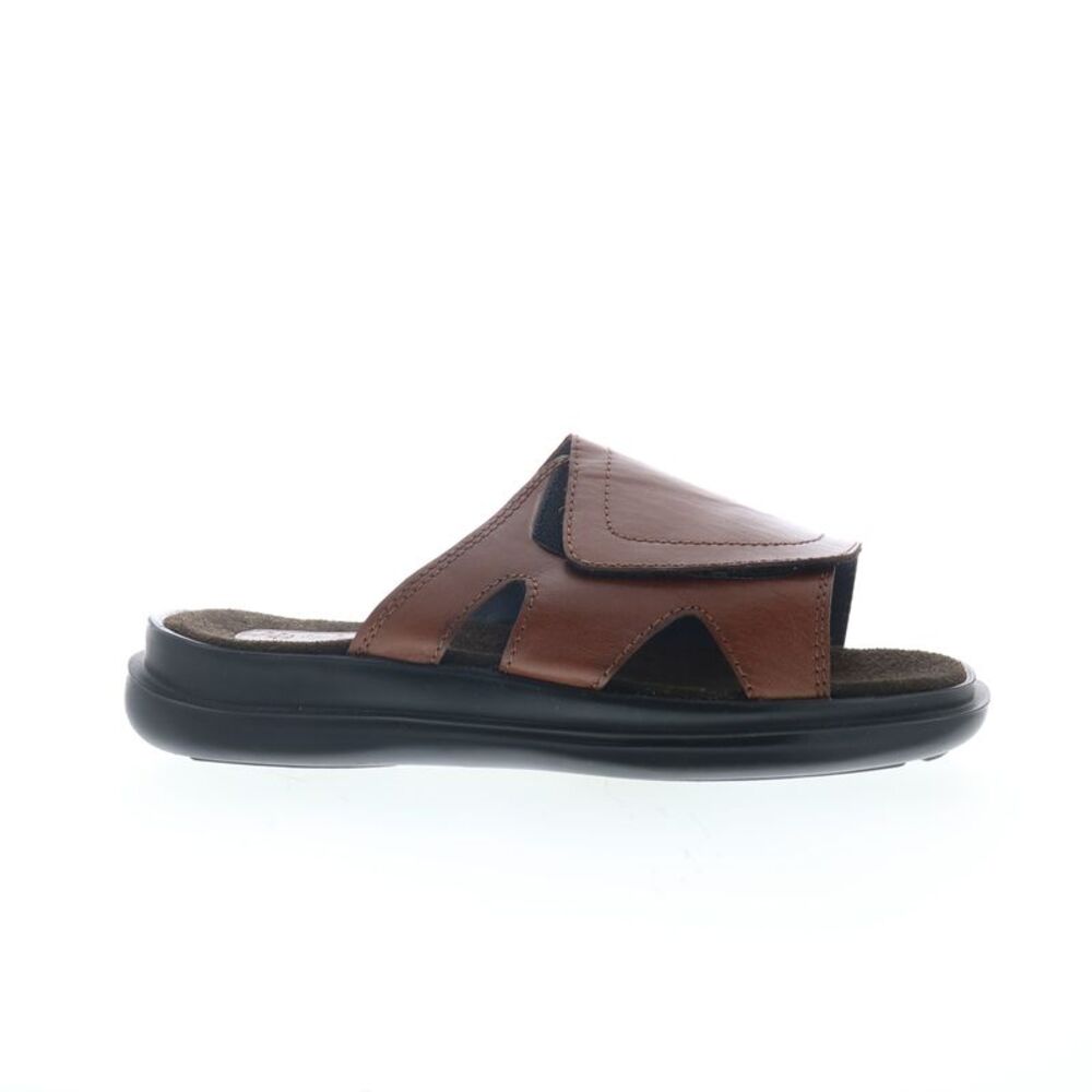 Hitchcock Mens Wide Strap Brown Shoes (NWT)